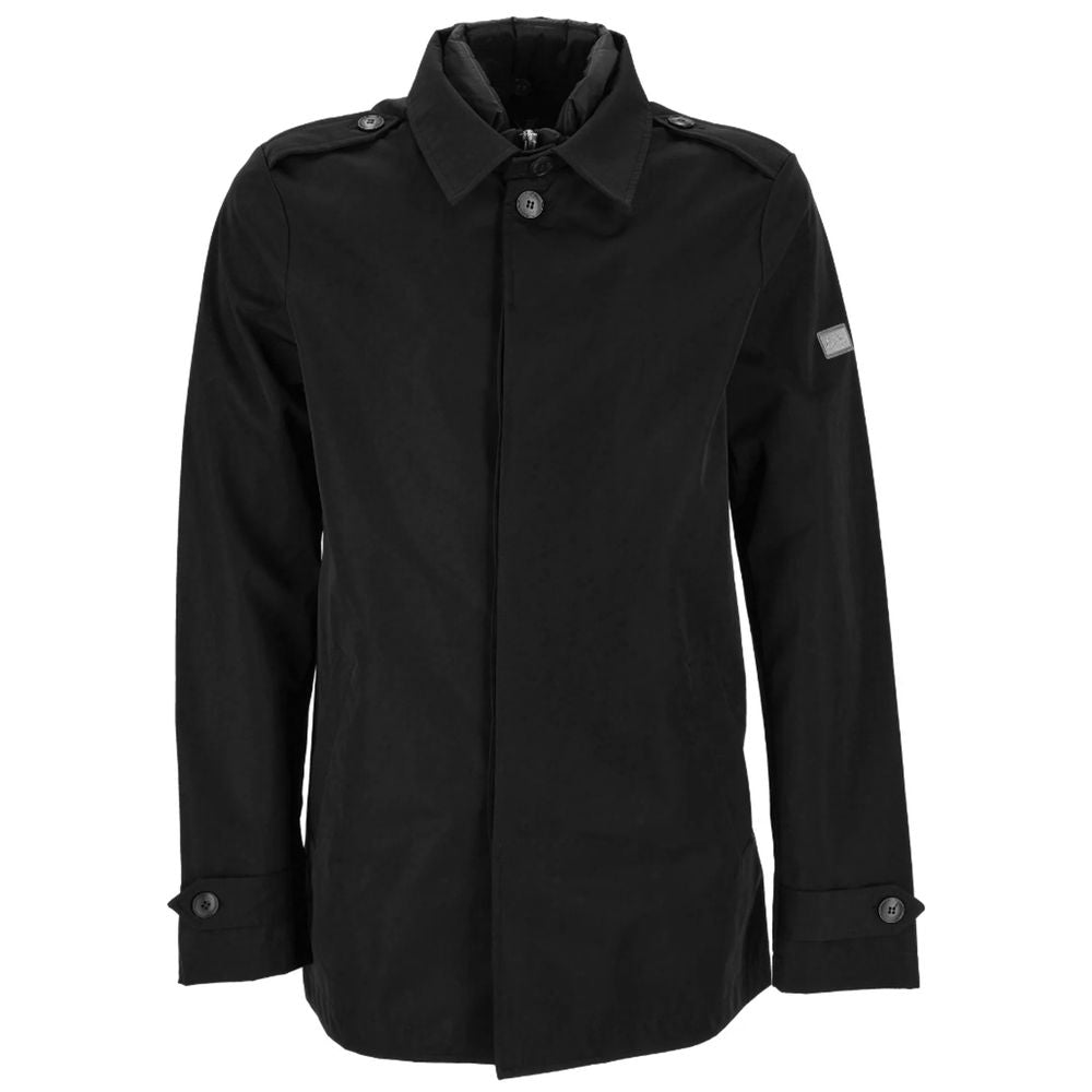 Yes Zee Black Polyester Jacket -   -  Yes Zee.