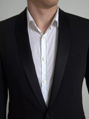Dolce & Gabbana Black Wool Single Breasted MARTINI Blazerclothing -   -  Dolce & Gabbana.