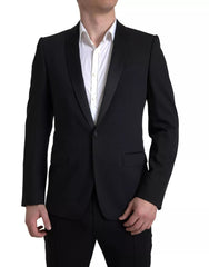 Dolce & Gabbana Black Wool Single Breasted MARTINI Blazerclothing -   -  Dolce & Gabbana.
