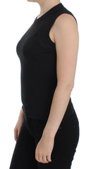 Dolce & Gabbana Black Sleeveless Crewneck Vest Pullover -   -  Dolce & Gabbana.
