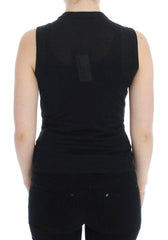 Dolce & Gabbana Black Sleeveless Crewneck Vest Pullover -   -  Dolce & Gabbana.