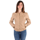 Yes Zee Beige Polyethylene Jackets & Coat -   -  Yes Zee.