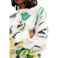 Desigual Cream Polyamide Sweater -   -  Desigual.