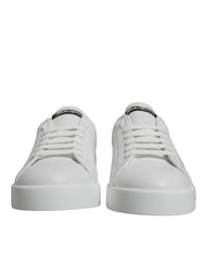 Dolce & Gabbana White Black Logo Portofino Sneaker Shoes -   -  Dolce & Gabbana.