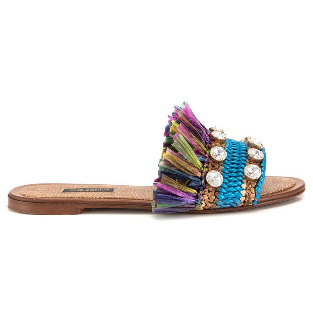 Dolce & Gabbana Multicolor Lambskin Women Sandal -   -  Dolce & Gabbana.