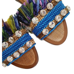 Dolce & Gabbana Multicolor Lambskin Women Sandal -   -  Dolce & Gabbana.