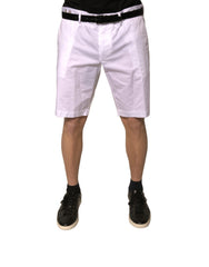 Dolce & Gabbana White Chinos Cotton Stretch Casual Shorts -   -  Dolce & Gabbana.