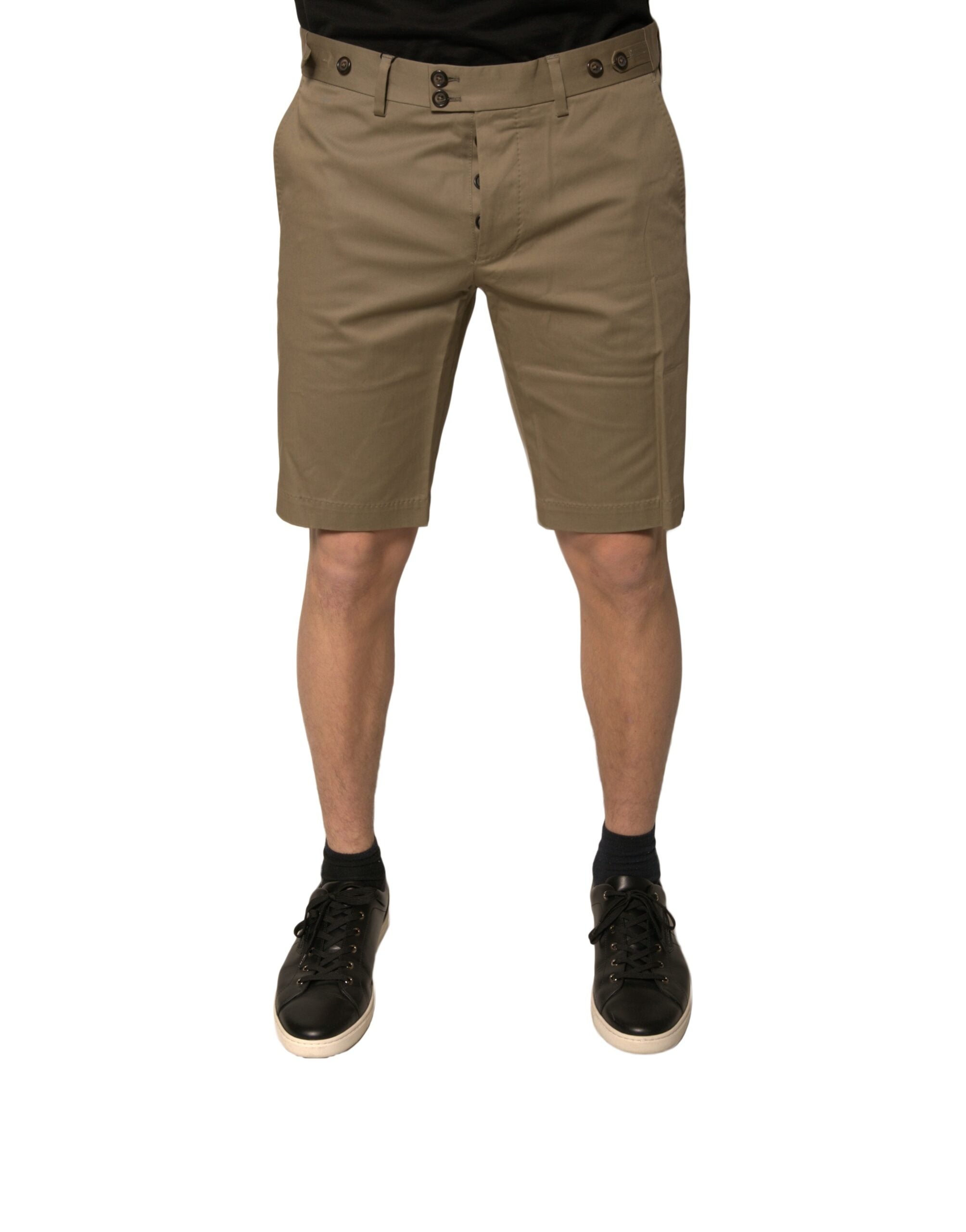 Dolce & Gabbana Brown Chino Cotton Stretch Casual Shorts -   -  Dolce & Gabbana.