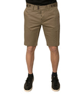 Dolce & Gabbana Brown Chino Cotton Stretch Casual Shorts -   -  Dolce & Gabbana.