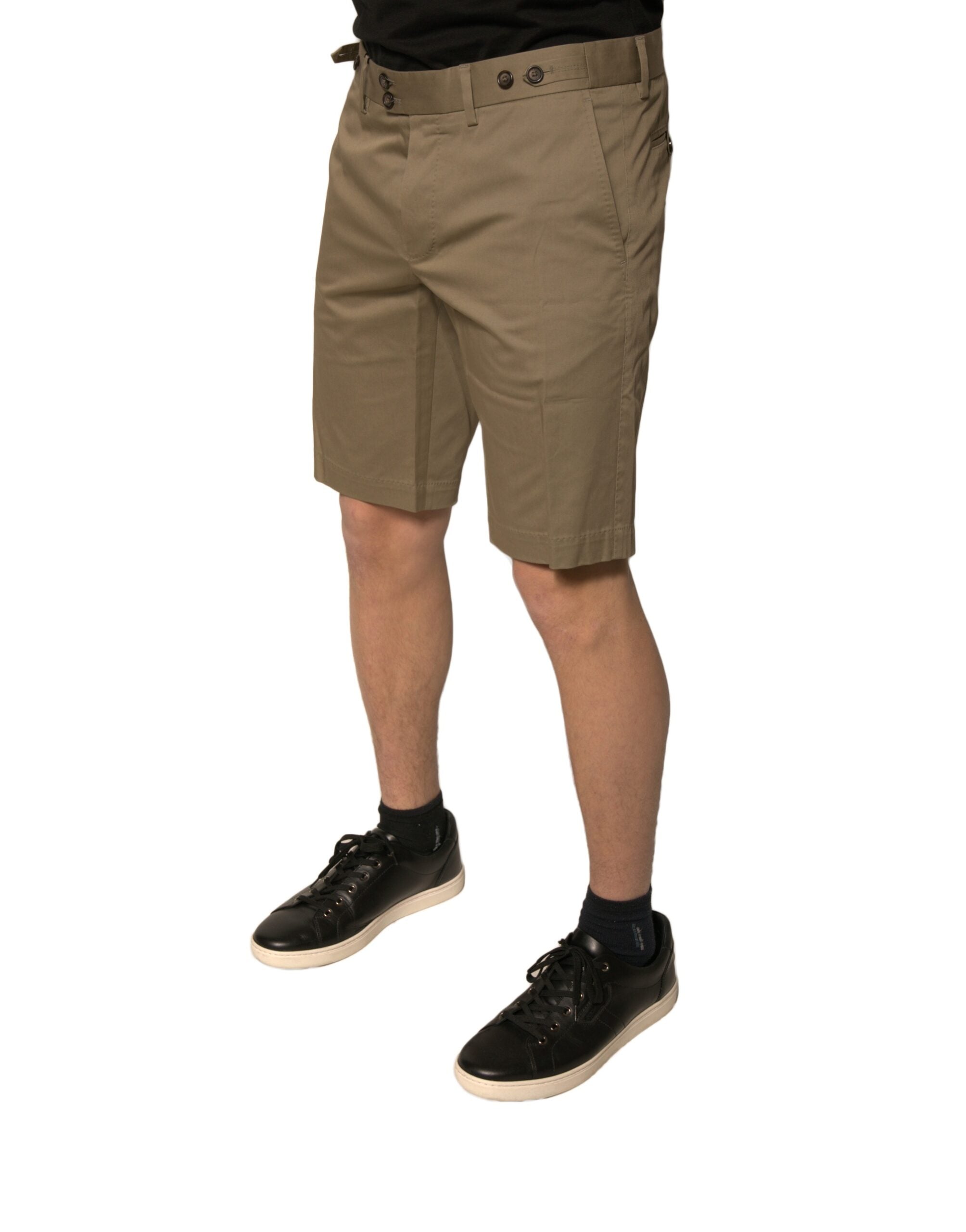 Dolce & Gabbana Brown Chino Cotton Stretch Casual Shorts -   -  Dolce & Gabbana. Dolce & Gabbana Brown Chino Cotton Stretch Casual Shorts -   -  Dolce & Gabbana.