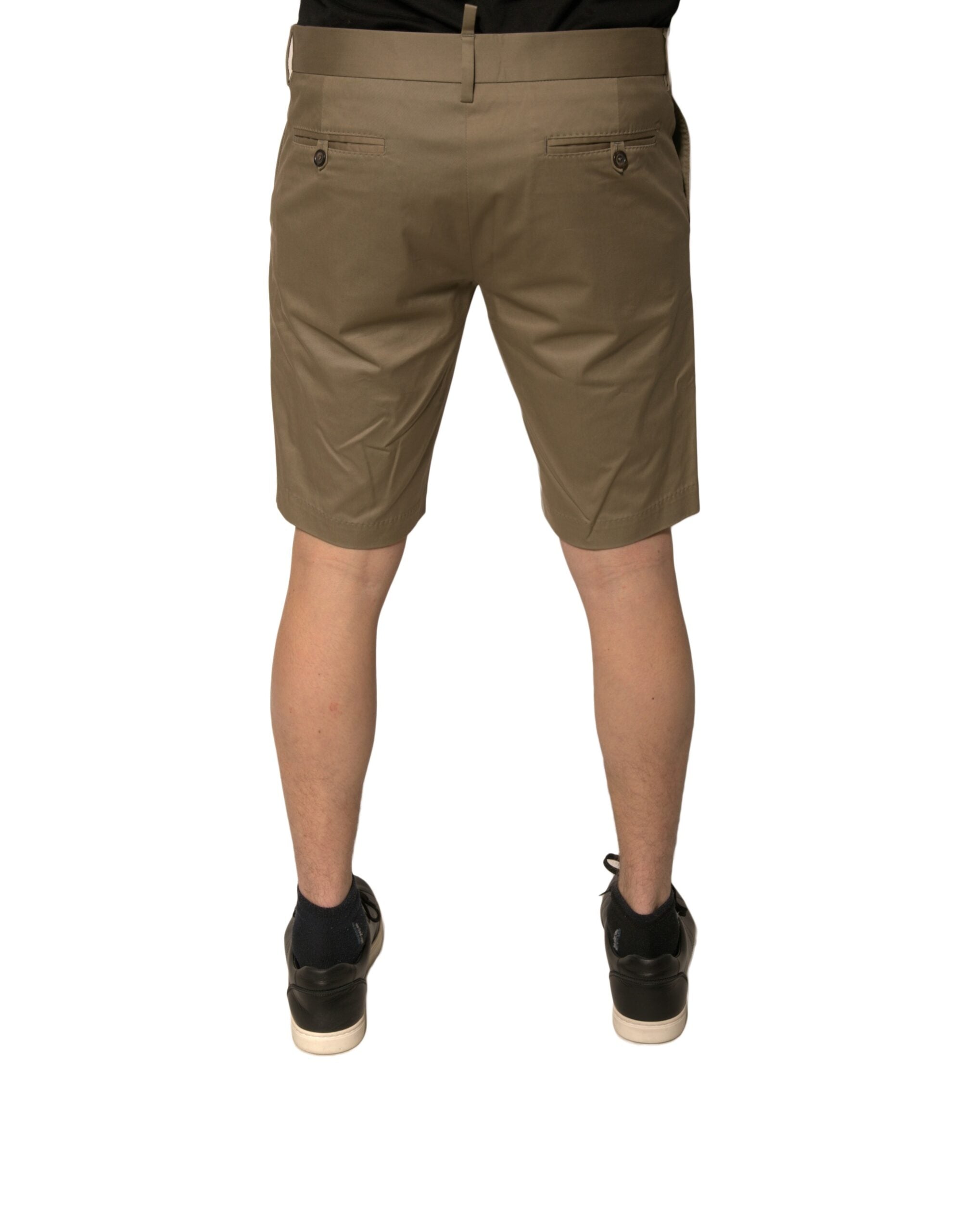 Dolce & Gabbana Brown Chino Cotton Stretch Casual Shorts -   -  Dolce & Gabbana. Dolce & Gabbana Brown Chino Cotton Stretch Casual Shorts -   -  Dolce & Gabbana.