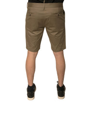 Dolce & Gabbana Brown Chino Cotton Stretch Casual Shorts -   -  Dolce & Gabbana.