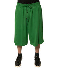 Dolce & Gabbana Green Cotton Blend Men Bermuda Shorts -   -  Dolce & Gabbana.