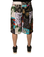 Dolce & Gabbana Multicolor Patchwork Cargo Bermuda Shorts -   -  Dolce & Gabbana.