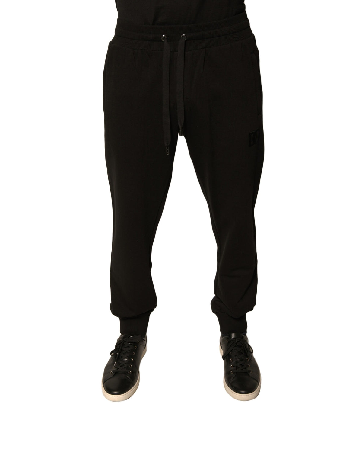 Dolce & Gabbana Black Cotton Jogger Men Sweatpants Pants -   -  Dolce & Gabbana.