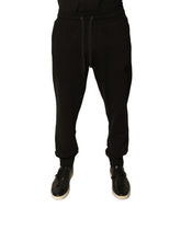 Dolce & Gabbana Black Cotton Jogger Men Sweatpants Pants -   -  Dolce & Gabbana.
