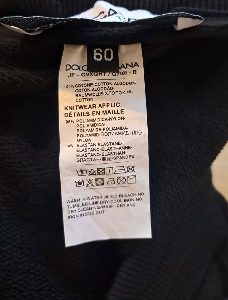 Dolce & Gabbana Black Cotton Jogger Men Sweatpants Pants -   -  Dolce & Gabbana. Dolce & Gabbana Black Cotton Jogger Men Sweatpants Pants -   -  Dolce & Gabbana.