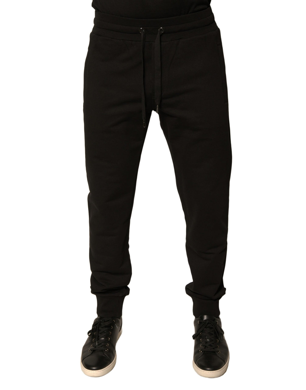 Dolce & Gabbana Black Cotton Jogger Men Sweatpants Pants -   -  Dolce & Gabbana.