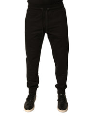 Dolce & Gabbana Black Cotton Jogger Men Sweatpants Pants -   -  Dolce & Gabbana.