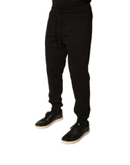 Dolce & Gabbana Black Cotton Jogger Men Sweatpants Pants -   -  Dolce & Gabbana.