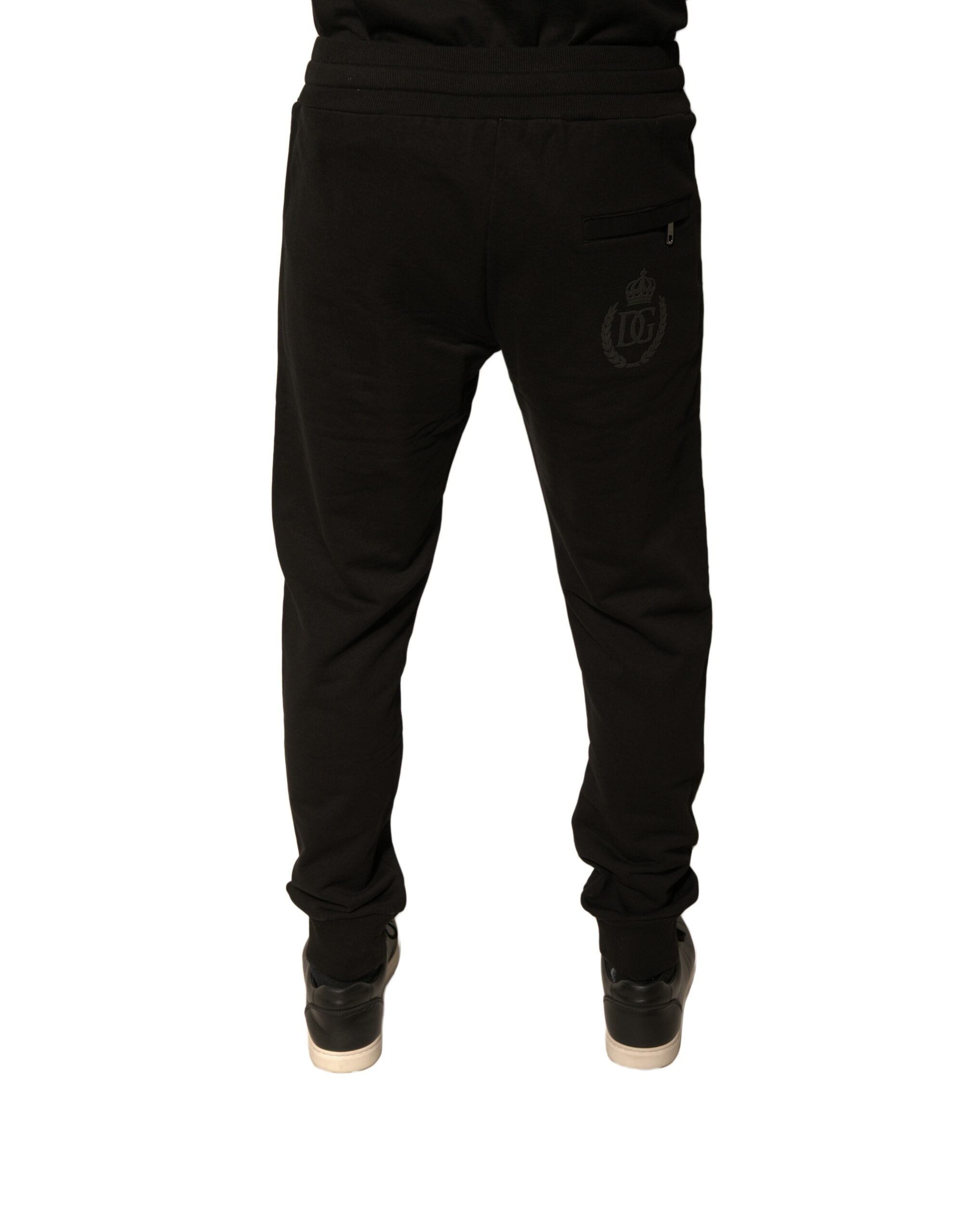 Dolce & Gabbana Black Cotton Jogger Men Sweatpants Pants -   -  Dolce & Gabbana. Dolce & Gabbana Black Cotton Jogger Men Sweatpants Pants -   -  Dolce & Gabbana.