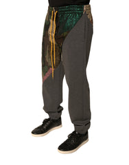 Dolce & Gabbana Multicolor Patchwork Cotton Jogger Sweatpants Pants -   -  Dolce & Gabbana.