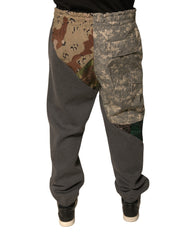 Dolce & Gabbana Multicolor Patchwork Cotton Jogger Sweatpants Pants -   -  Dolce & Gabbana.