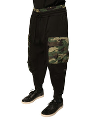 Dolce & Gabbana Black Camouflage Cotton Jogger Cargo Pants -   -  Dolce & Gabbana.