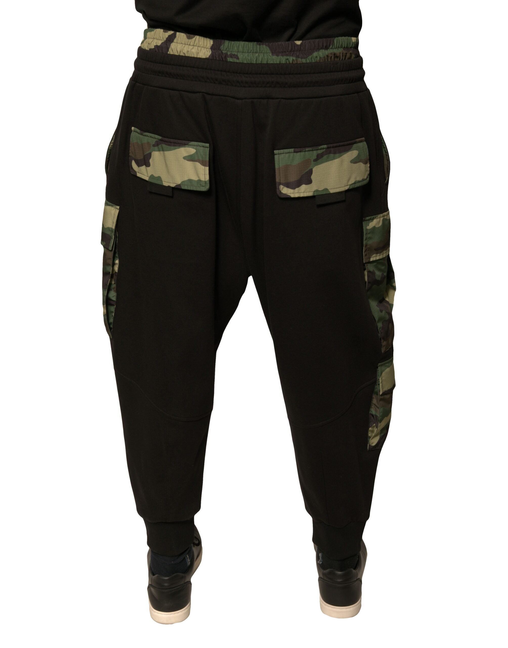 Dolce & Gabbana Black Camouflage Cotton Jogger Cargo Pants -   -  Dolce & Gabbana. Dolce & Gabbana Black Camouflage Cotton Jogger Cargo Pants -   -  Dolce & Gabbana.
