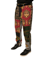 Dolce & Gabbana Multicolor Patchwork Men Dress Pants -   -  Dolce & Gabbana.