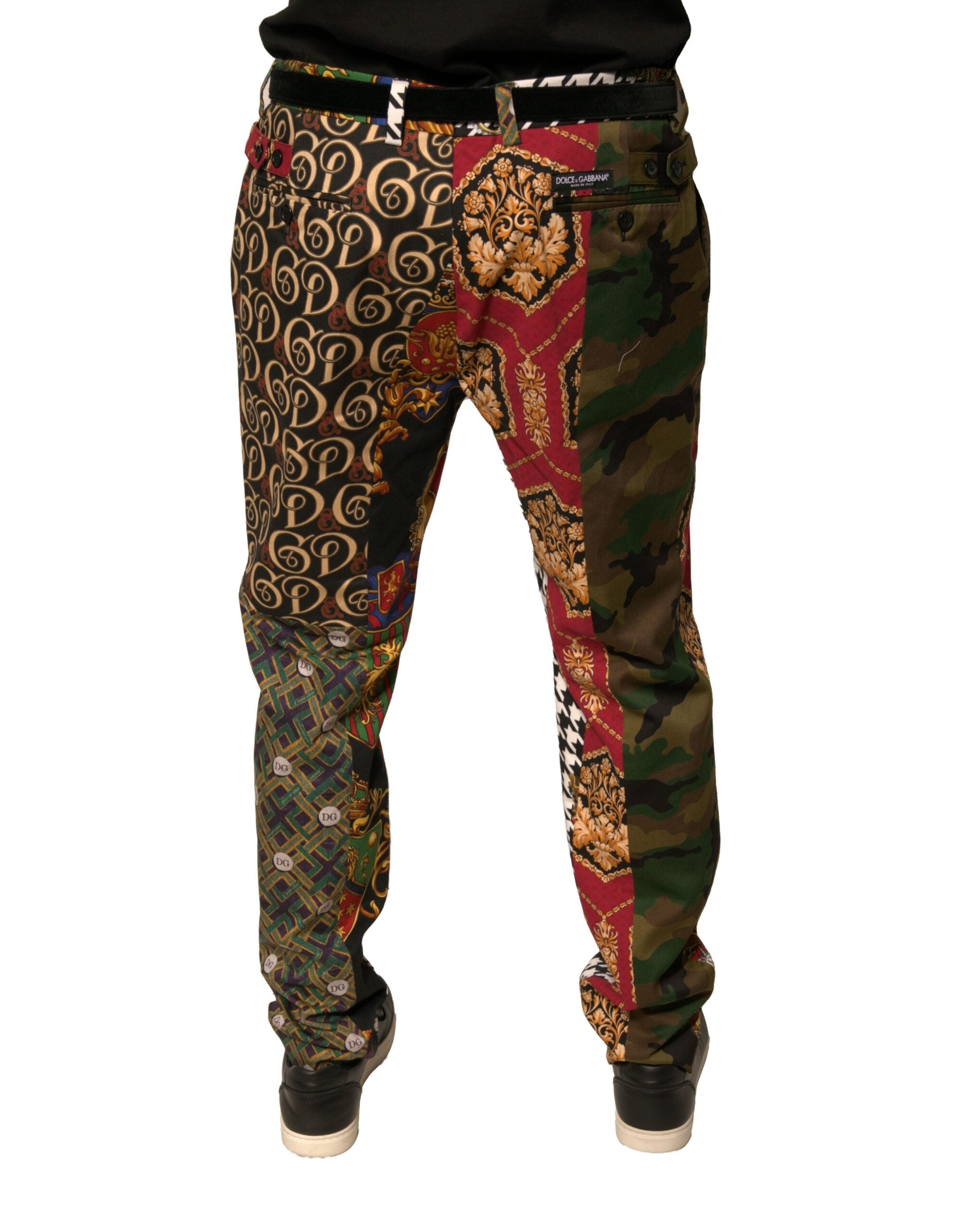 Dolce & Gabbana Multicolor Patchwork Men Dress Pants -   -  Dolce & Gabbana. Dolce & Gabbana Multicolor Patchwork Men Dress Pants -   -  Dolce & Gabbana.