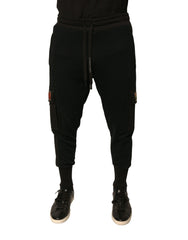Dolce & Gabbana Black Cotton Jogger Cargo Sweatpants Pants -   -  Dolce & Gabbana.
