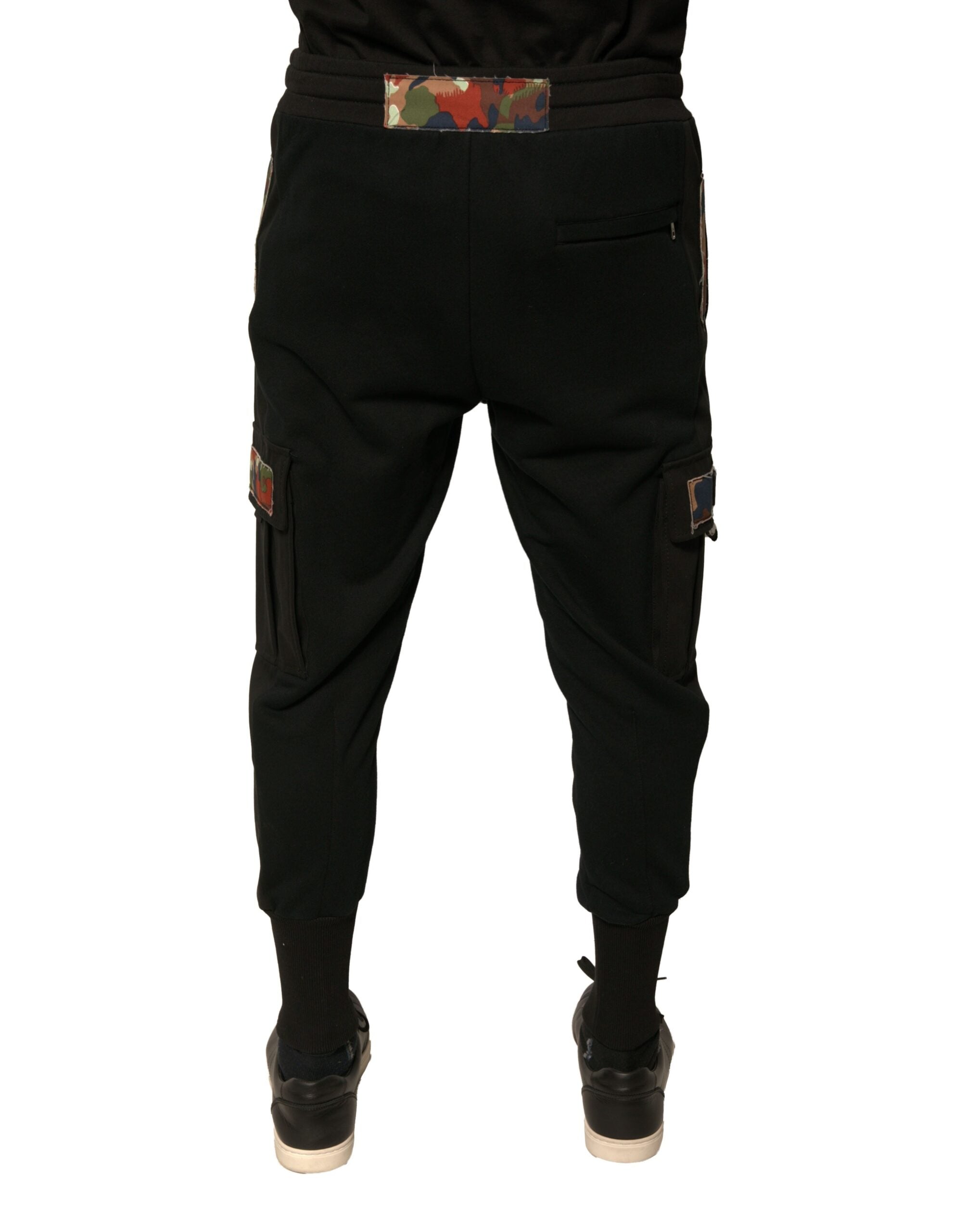 Dolce & Gabbana Black Cotton Jogger Cargo Sweatpants Pants -   -  Dolce & Gabbana. Dolce & Gabbana Black Cotton Jogger Cargo Sweatpants Pants -   -  Dolce & Gabbana.