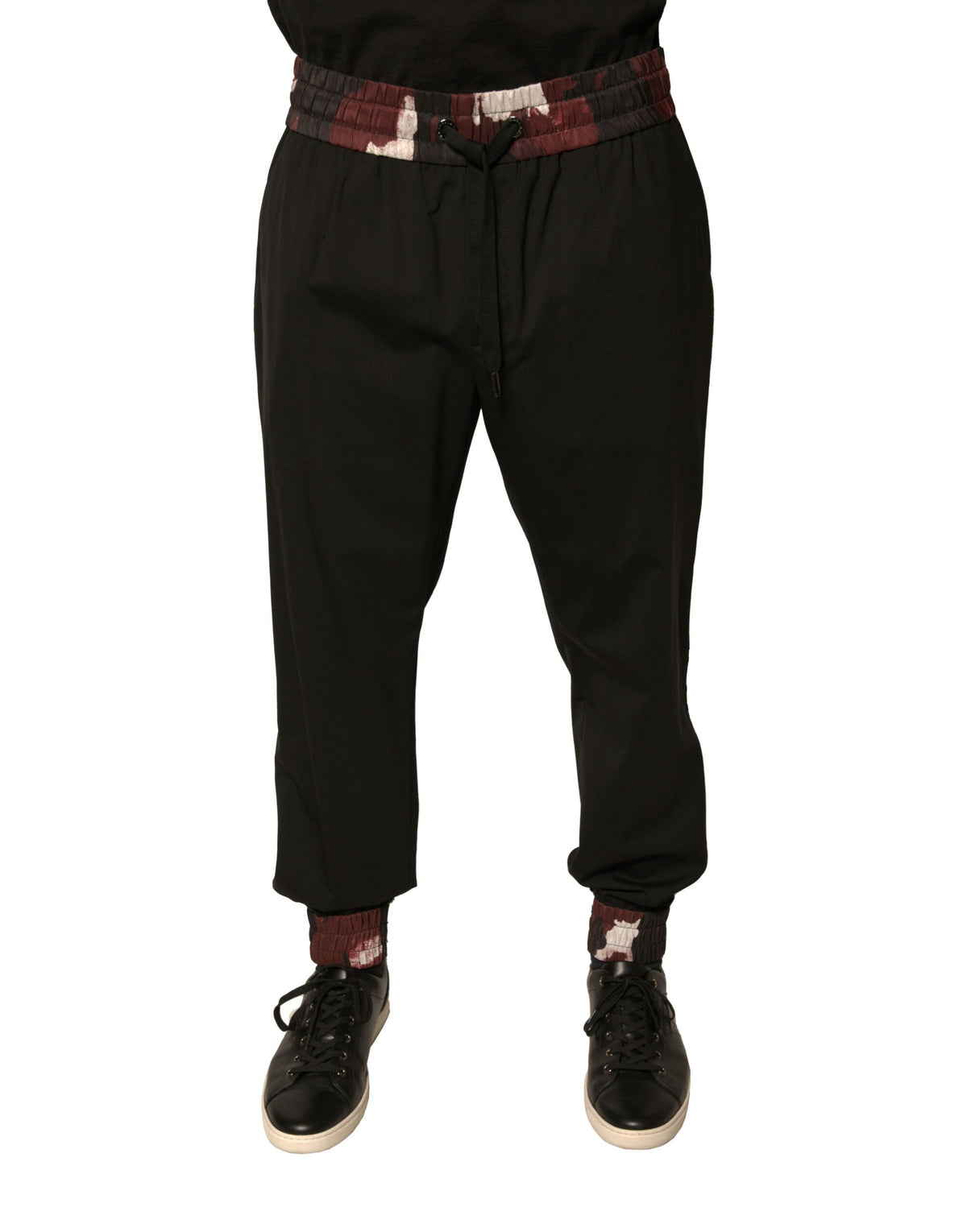 Dolce & Gabbana Black Camouflage Wool Jogger Sweatpants Pants -   -  Dolce & Gabbana.