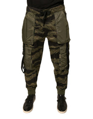 Dolce & Gabbana Green Cotton Jogger Cargo Pants - - Dolce & Gabbana.