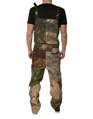 Dolce & Gabbana Multicolor Patchwork Camouflage Overall Pants -   -  Dolce & Gabbana.