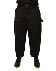 Dolce & Gabbana Black Cotton Mid Waist Cropped Pants -   -  Dolce & Gabbana.