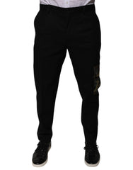Dolce & Gabbana Black Cotton Men Cargo Casual Pants -   -  Dolce & Gabbana.