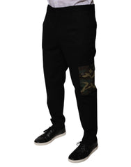 Dolce & Gabbana Black Cotton Men Cargo Casual Pants -   -  Dolce & Gabbana.