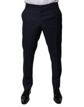 Dolce & Gabbana Dark Blue Cotton Men Dress Pants -   -  Dolce & Gabbana.