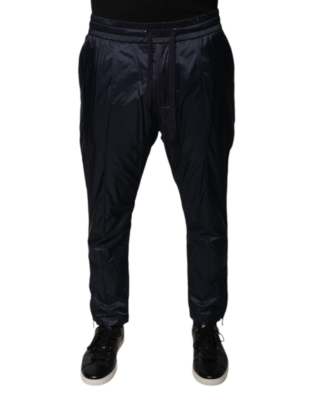 Dolce & Gabbana Dark Blue Cotton Skinny Sweatpants Pants -   -  Dolce & Gabbana.