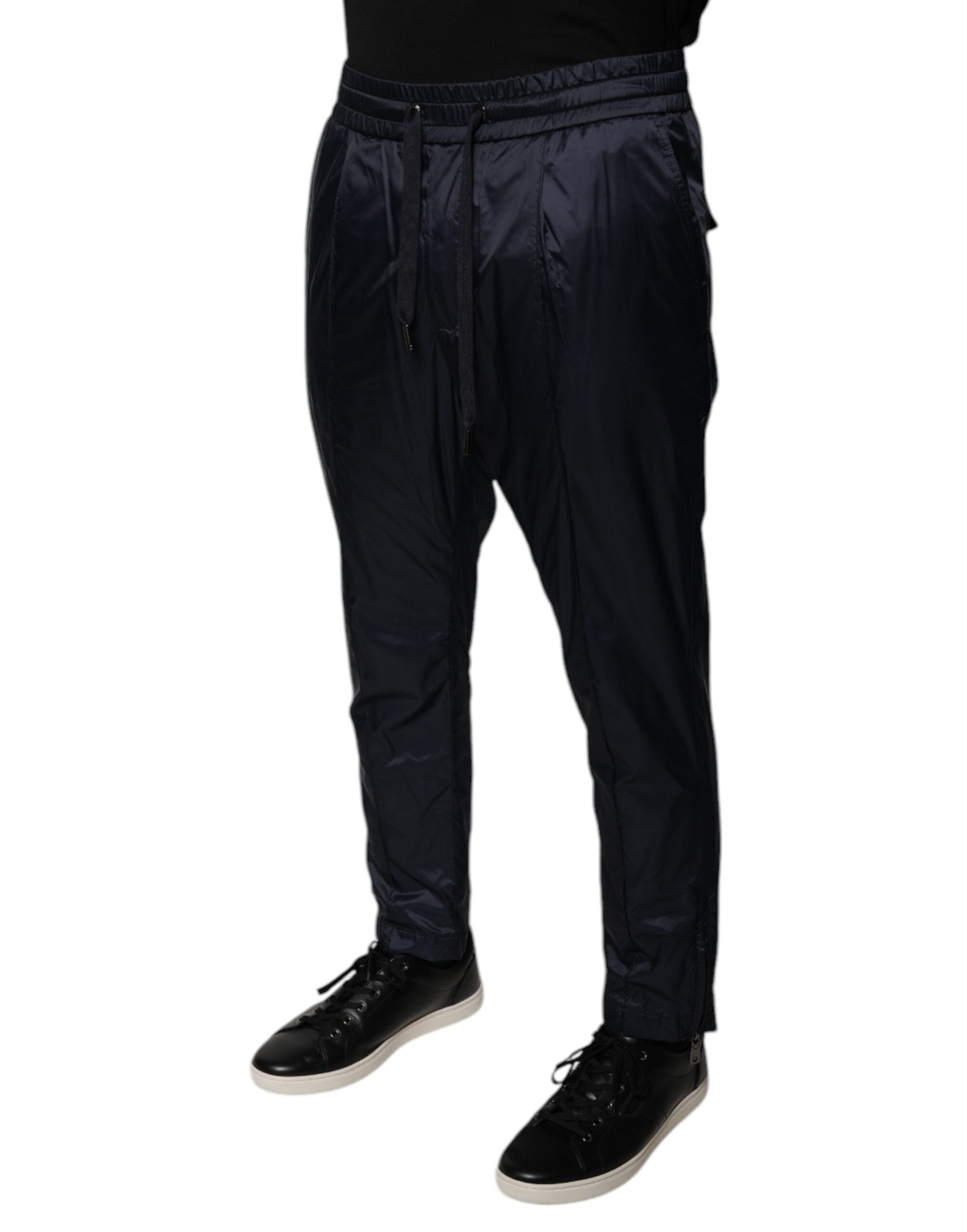 Dolce & Gabbana Dark Blue Cotton Skinny Sweatpants Pants -   -  Dolce & Gabbana. Dolce & Gabbana Dark Blue Cotton Skinny Sweatpants Pants -   -  Dolce & Gabbana.
