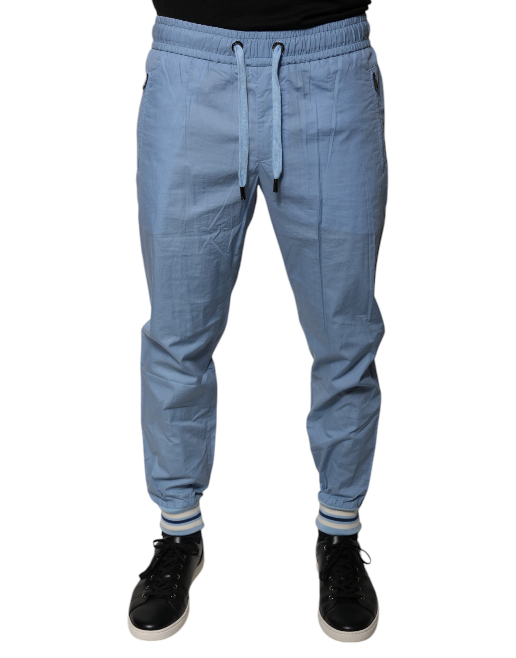 Dolce & Gabbana Blue Cotton Jogger Sweatpants Pants -   -  Dolce & Gabbana.