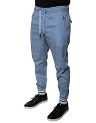 Dolce & Gabbana Blue Cotton Jogger Sweatpants Pants -   -  Dolce & Gabbana.