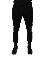 Dolce & Gabbana Black Leopard Slim Fit Jogger Pants -   -  Dolce & Gabbana.