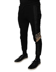 Dolce & Gabbana Black Leopard Slim Fit Jogger Pants -   -  Dolce & Gabbana.
