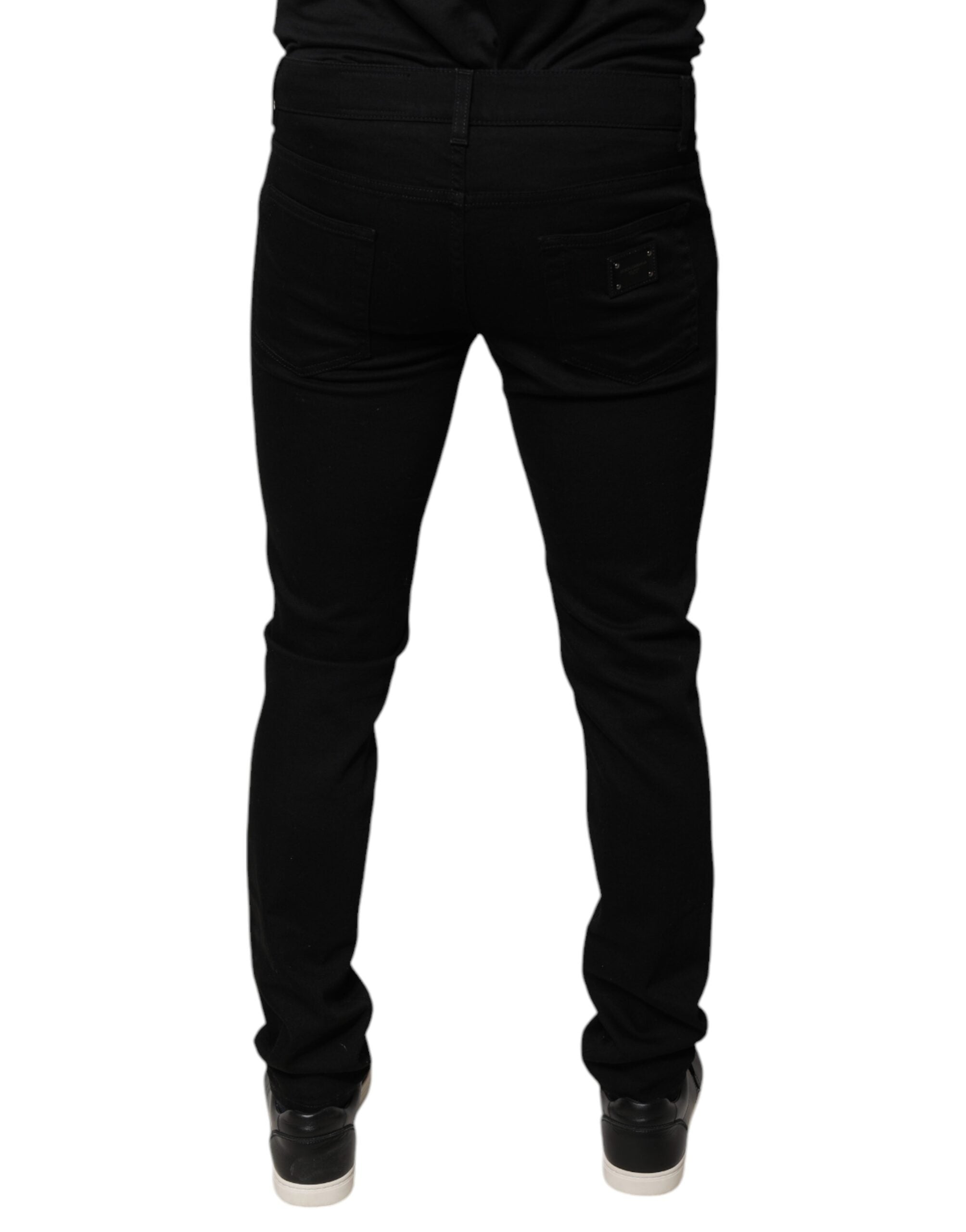 Dolce & Gabbana Black DG Crown Logo Cotton Skinny Denim Jeans -   -  Dolce & Gabbana. Dolce & Gabbana Black DG Crown Logo Cotton Skinny Denim Jeans -   -  Dolce & Gabbana.