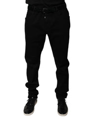 Dolce & Gabbana Black Logo Cotton Stretch Skinny Denim Jeans -   -  Dolce & Gabbana.