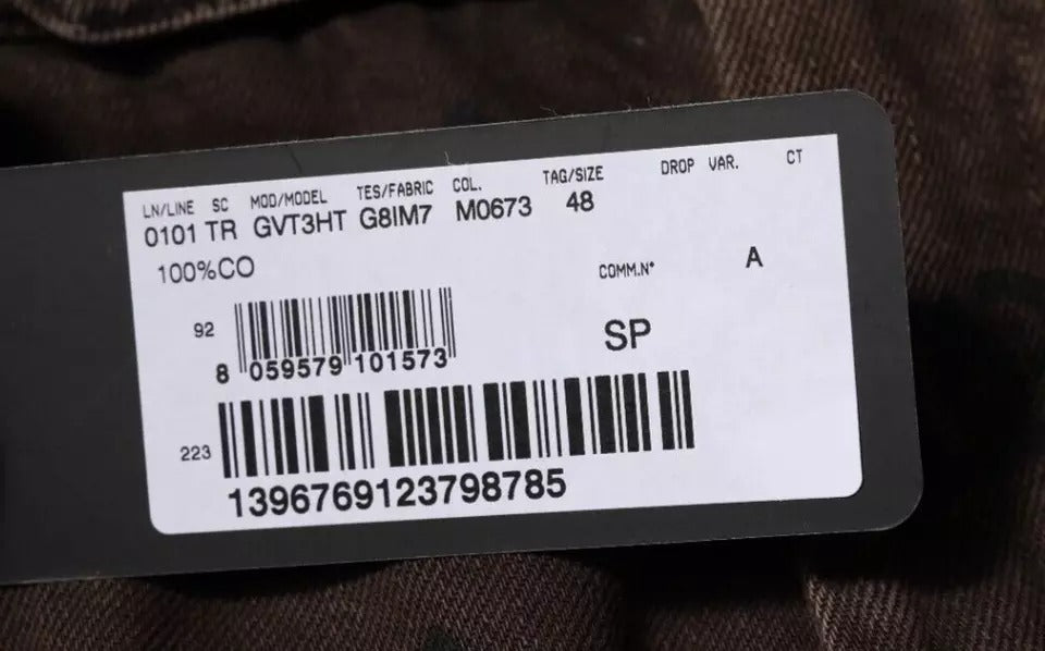 Dolce & Gabbana Brown Logo Cotton Straight Denim Jeans -   -  Dolce & Gabbana. Dolce & Gabbana Brown Logo Cotton Straight Denim Jeans -   -  Dolce & Gabbana.