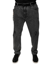 Dolce & Gabbana Dark Gray Cotton Skinny Denim Jeans -   -  Dolce & Gabbana.